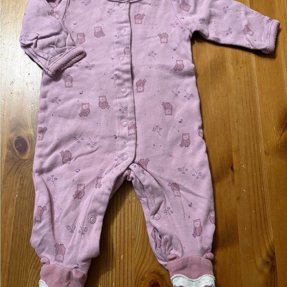 Carter's Pink Footies One Piece with Cozy Design